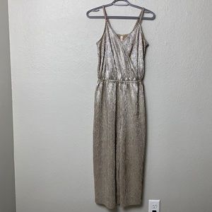 Target Brand Metallic Jumpsuit